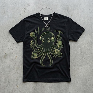 Krypto Trader Oktopus Shirt, Bitcoin Shirt, Krypto Tunnelhalter, lustiges Krypto Shirt, Bitcoin Trader Geschenk, Ethereum Shirt, Krypto Liebhaber Geschenk