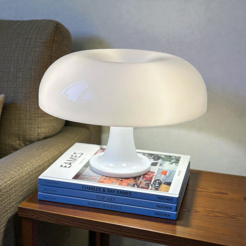 Minimalist Mushroom Bedside Lamp – Modern Table Light for Bedroom & Living Room