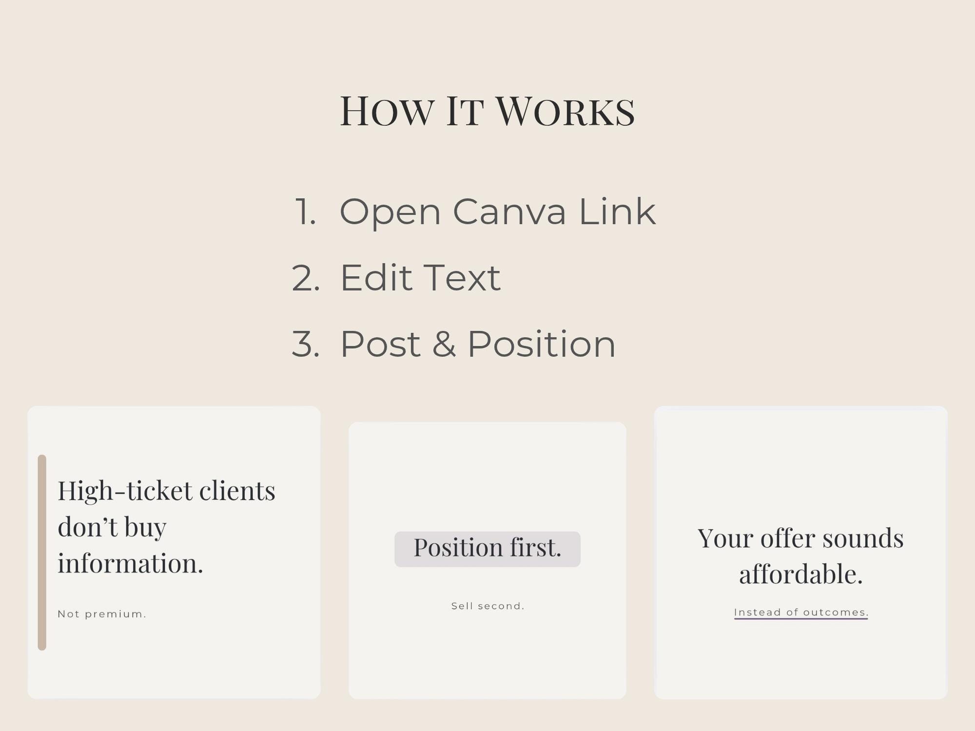Instagram Carousel Templates for Coaches – Canva Editable, Authority ...
