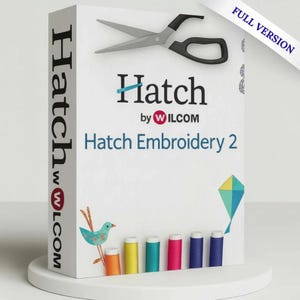 Hatch Embroidery Software 2 | Professionele borduurontwerp- en digitaliseringssoftware | Windows | Digitale download