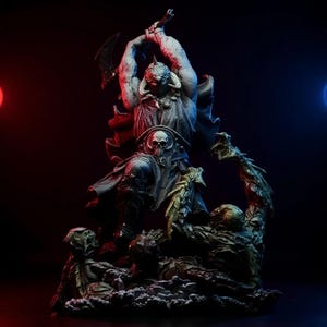 Death Dealer STL 1:6 Scale 3D Model | Supported + Unsupported File