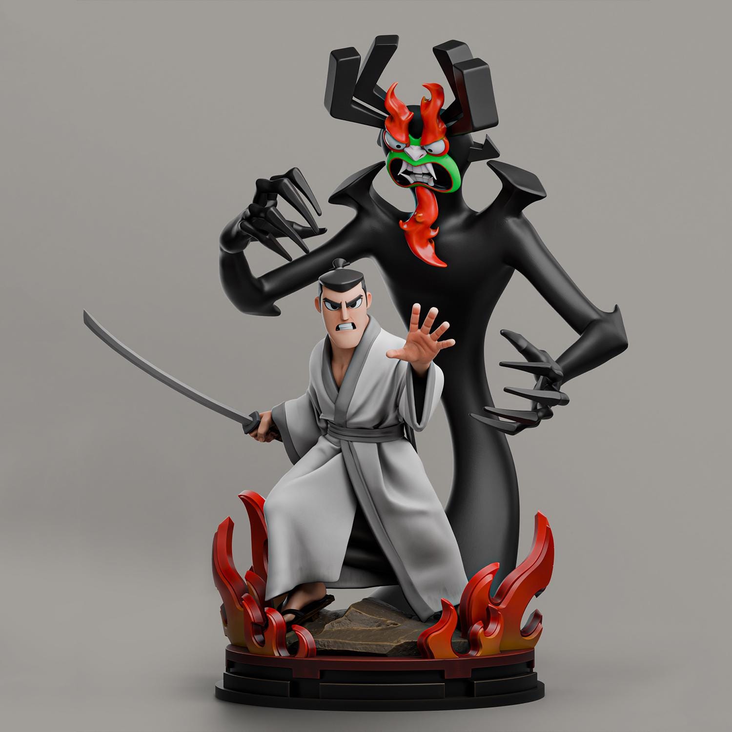 Samurai Jack Statue - Etsy