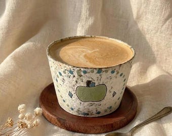 Handgjord kaffekopp | Japansk tekopp i keramik | Espressokopp | Unika anpassningsbara presenter för alla tillfällen (presentask)