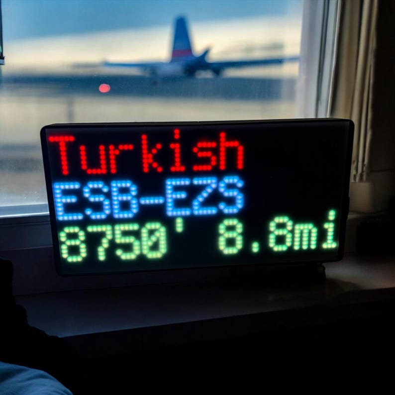 Nearestplane Live Flight Tracker Display - Real-time Aircraft LED ...