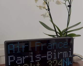 Pantalla de seguimiento de vuelos en vivo NearestPlane - Pantalla LED de aeronaves en tiempo real con conexión Wi-Fi