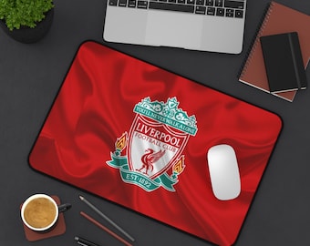 Liverpool FC Mouse Pad, Liverpool FC  Desk Mat, Office Gifts, Sports Fan Gaming Pad, Soccer Coach Gift, Boys Room Desk Accessory