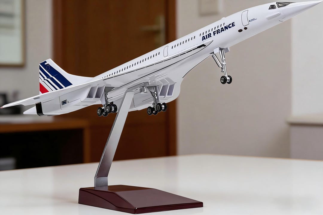 Model Plane Concorde Model 50cm Resin Supersonic Jet Airplane Model 1/ ...