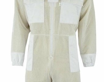 Three layer beekeeping ventilated suit round Veil