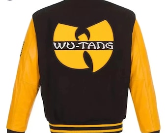 Black & Yellow Letterman Jacket