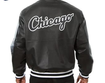 Men’s Black Varsity Leather Jacket | Classic Baseball Bomber Jacket, Streetwear Letterman Coat