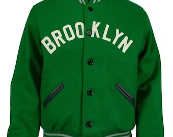 Green Letterman  Varsity Jacket