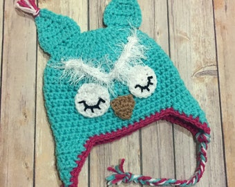 Lets Accessorize Boys Knit Owl Hat one size Red//Green