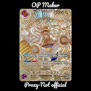 Monkey D. Luffy OP05-119 – Tarjeta proxy dorada japonesa (Ultra)
