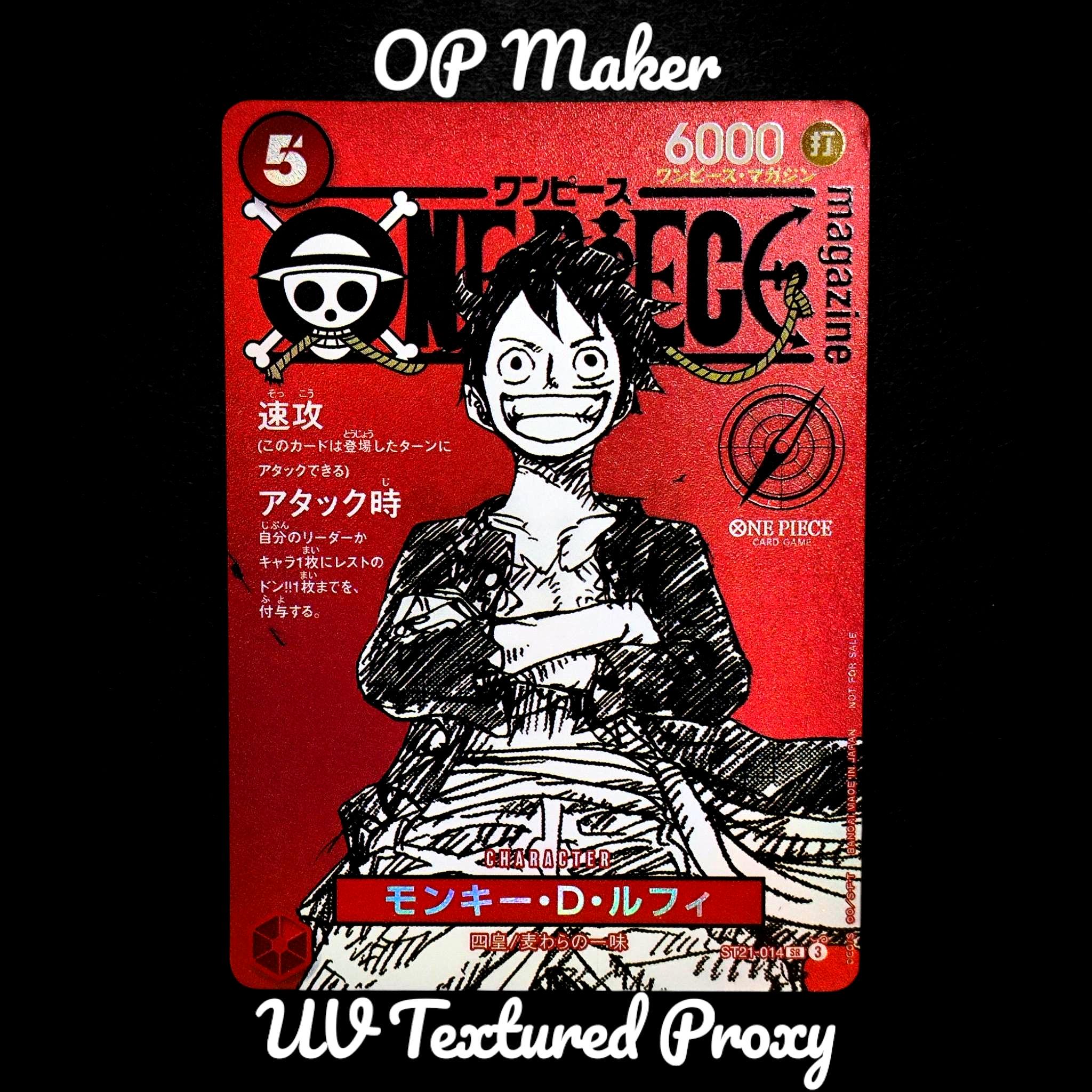 Monkey D. Luffy ST21-014 – Japanese Promo Proxy Card - Etsy