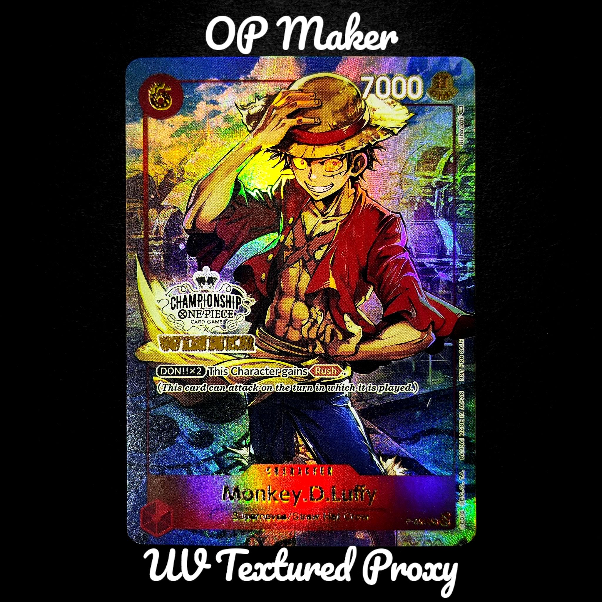 One Piece Luffy Championship - Etsy