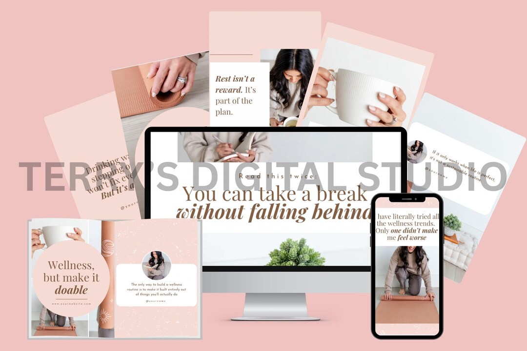 Canva Instagram Post Templates Bundle | 52 Editable IG Graphics ...