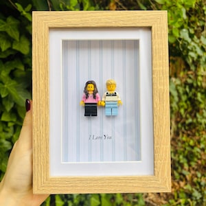 Cadres pour figurines LEGO personnalisés pour couple