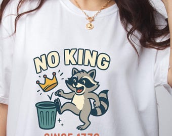 Funny Raccoon Custom Shirt, Retro Meme Protest Graphic, Size: S-3XL
