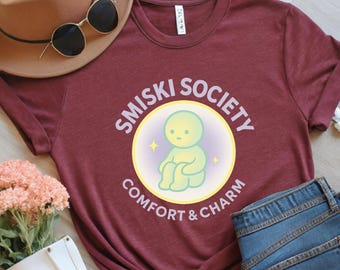Personalized Smiski Society Shirt, Homebody Club Night Tee, Size: S-3XL