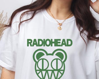 Radiohead Personalized 90s Indie Rock Shirt, Classic Alternative Band Graphic Tee, Size: S–3XL