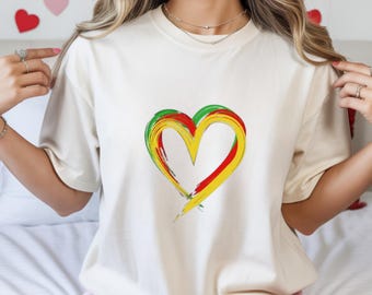Personalized Rainbow Hearts T-Shirt, Minimal Mother’s Day Shirt Size S–3XL