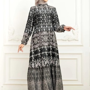 chinese dress ladies Batik Indonesia Long Dress – LucuCollection main image 0