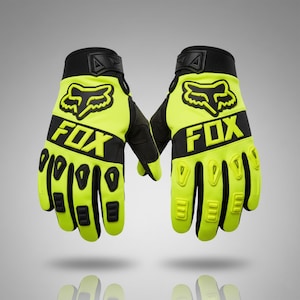 Guantes profesionales de motocross para carreras, de dedo completo, para ciclismo de montaña, transpirables, antideslizantes, para turismo y deporte. Green