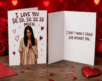 Obsession Love Card | Thriller Inspired Greeting Card | Funny Creepy Valentine