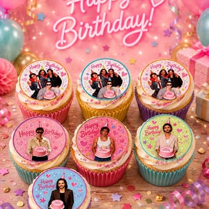 Off Campus Birthday Cupcake Toppers | Bookish Party Decor (Digital Download)