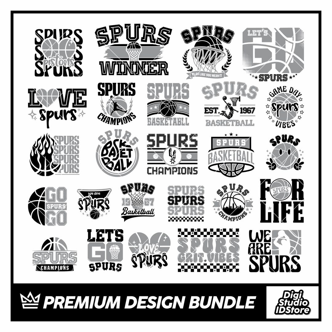 Spurs Printable Spurs SVG&PNG Bundle | Layered Spurs PNG Files | Cricut Cut File ...