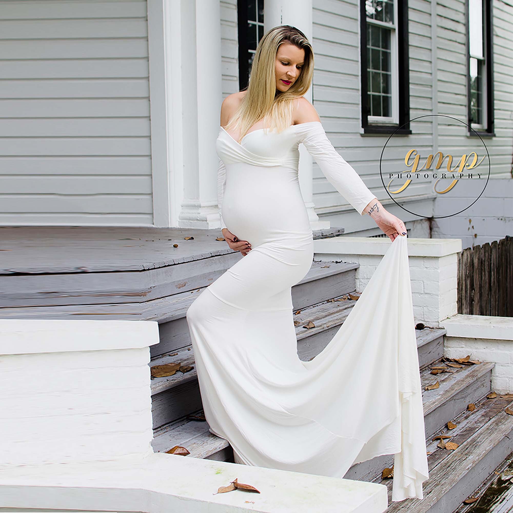 Maternity Gown Long Sleeve Maternity Dress for Photo Shoot Off Etsy
