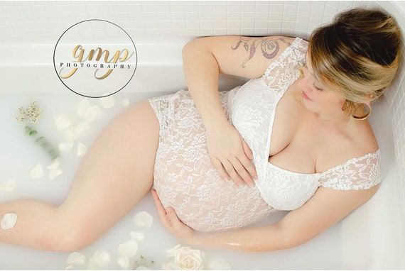maternity lace bodysuit