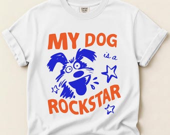 Retro Style Dog Owner Sweatshirt, Graphic T-shirt Gift for Dog Mom and Dad