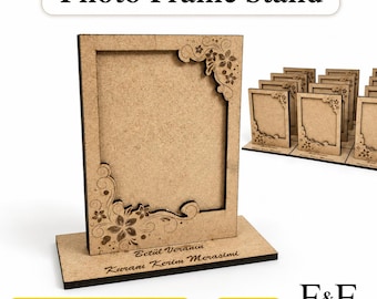 Floral Photo Frame SVG