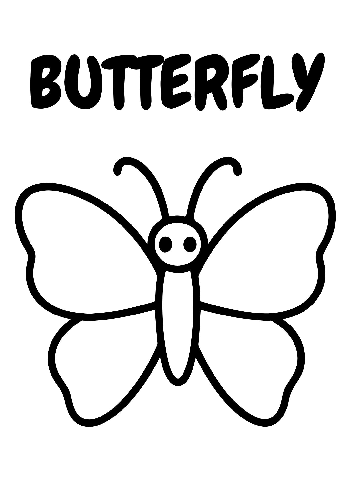 33 Flutter into Fun: Best Butterfly Craft Kits for Kids 23 Easy Butterfly Coloring Page Printable Kids Nature Colouring Sheet…