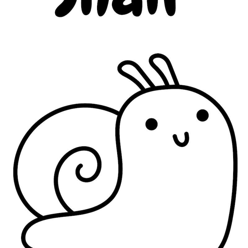 Slug Experiments Snail Drawing Easy - Etsy