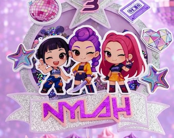 K POP  CUSTOM cake topper SHAKER