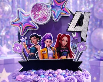 K-POP Cake Topper, Demon hunter theme Decoration, Birthday Party/ SHAKER/