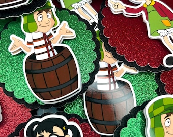 El Chavo y La Chilindrina CupCake Toopers/ Birthday Decoration/ Supplies