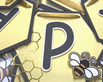 Bee Theme Birthday Banner Party