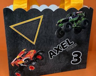 Monster Jam Cars Candy Bag/ Candy Box Birthday Treat