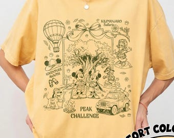 Disney Animal Kingdom Comfort Colors Shirt, Mickey & Friends Safari Mode Tee, Magic Kingdom Tee, Family Safari Trip, Mickey Balloons Tee