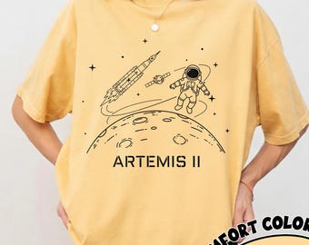 Artemis II Astronaut Moon Landing Shirt,NASA Space Mission Tee,Lunar Exploration Tshirt,Gift For Astronomy Fans Youth Adults,Artemis 2 shirt