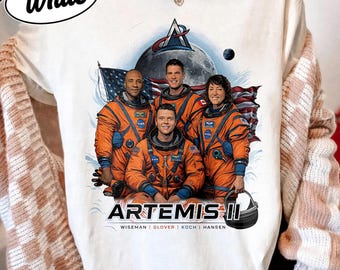 Artemis II 2026 Rocket Launch T-Shirt, Artemis 2 Journey Around the Moon, Space Enthusiast Gift, NASA Mission Graphic Tee