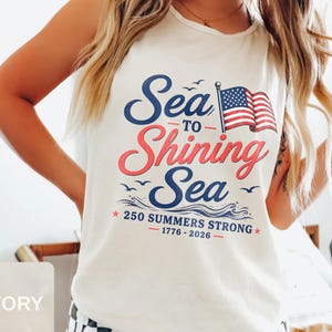250th Anniversary Tank Top American Flag Shirt Retro Americana 4th of July Top Independence Day Patriotic Gifts Comfort Colors Plus Sizing