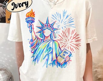 Subtle FDT July 4th Shirt, Pro-Democratic Anti-Trump Tshirt, Funny 4th of July Political Tee, 100% Cotton Comfort Colors