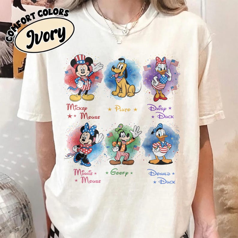 Mickey and Friends 4th July 2026 Shirt, Disney Independence Day Tee, Disneyland Family, Walt Disney World T-shirt image 2