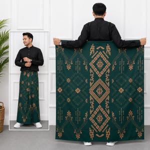 Indonesisk Batik Sarong Modern Herrkjol Bomull Omlottklänning Etnisk Traditionell Javanesisk Sjal Mandala Boho Strandöverdrag Unisex Pareo Gåva