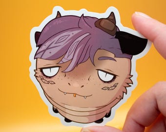 Whispiti Vinyl Sticker - Funny Round VRChat Sticker