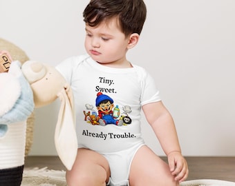 Body per neonato "Tiny Sweet Already Trouble" - Completo in morbido cotone per neonati